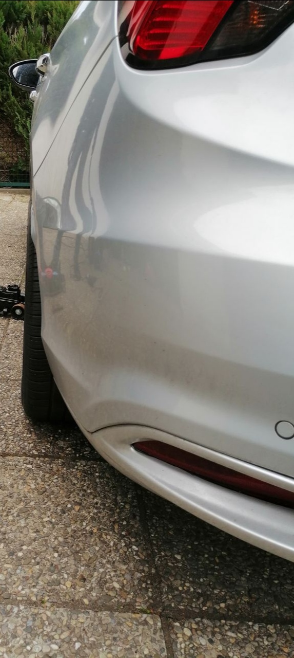 Nachher mit Distanzscheibe