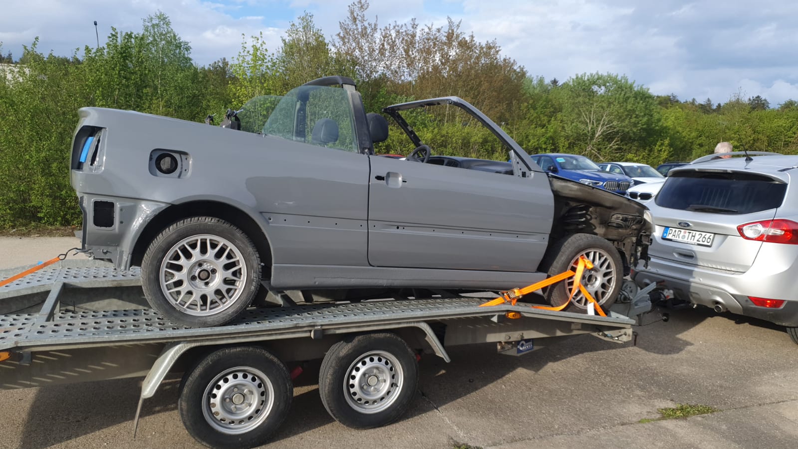 Golf 3 Cabrio von Justins Freundin frisch gelackt