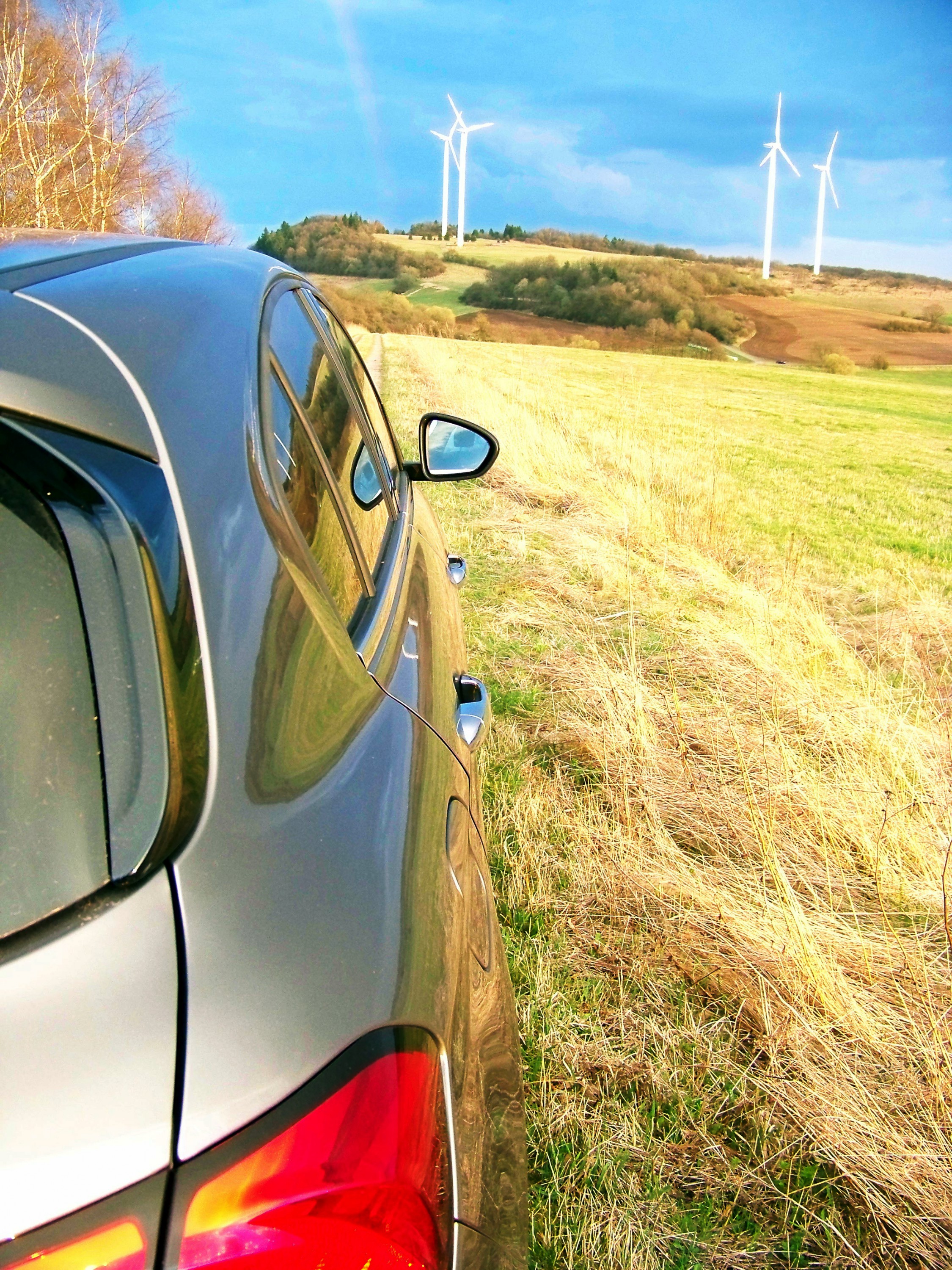 ...und Tipo fuhr zum Regenbogen bei den großen Windmühlen.