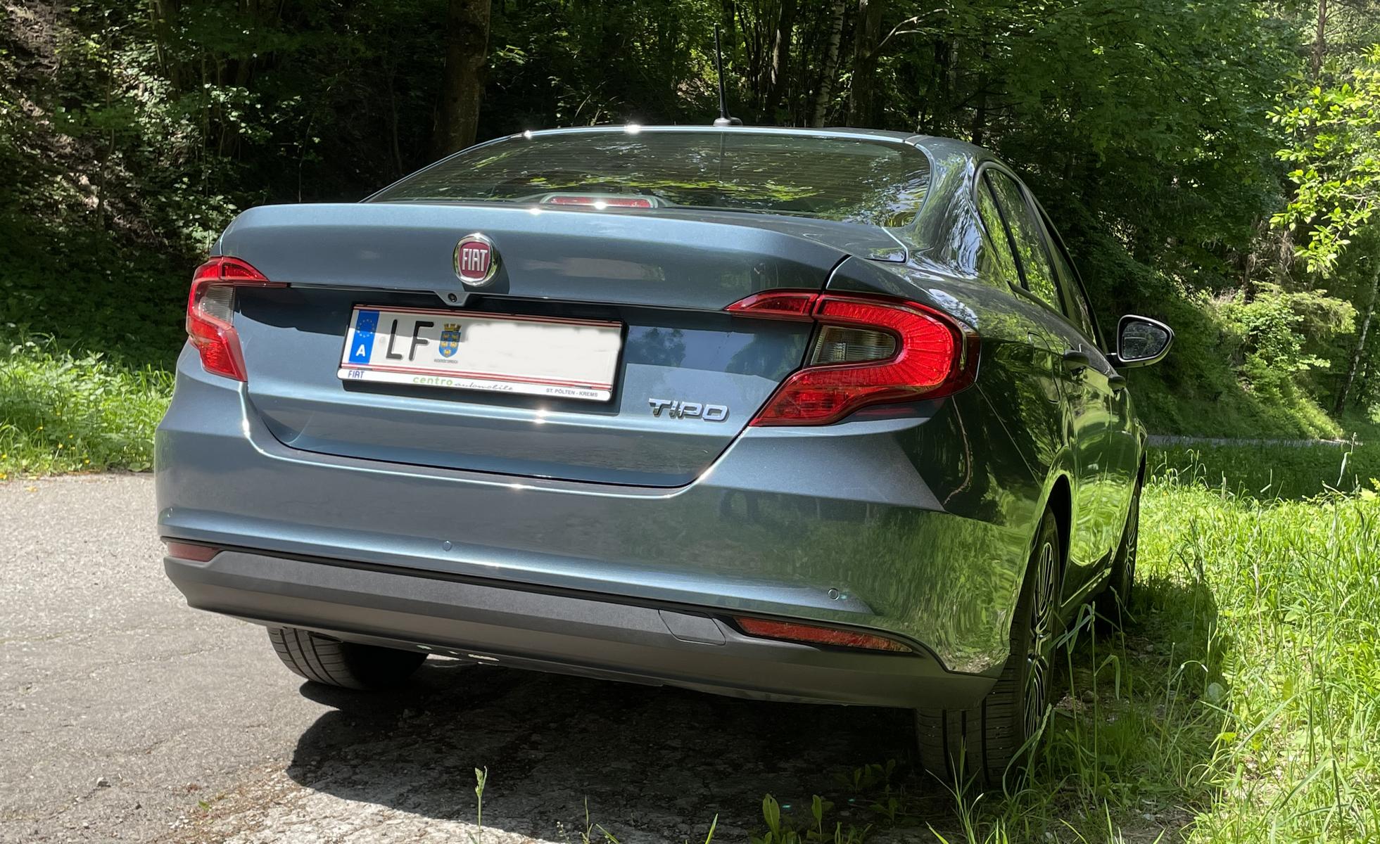 Frisch geduscht ein kurzer Stopp am Waldrand.