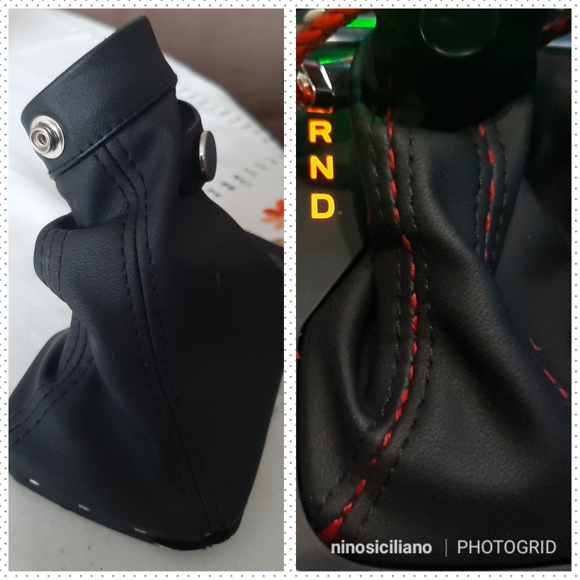 Schaltsack mit Rote nähte