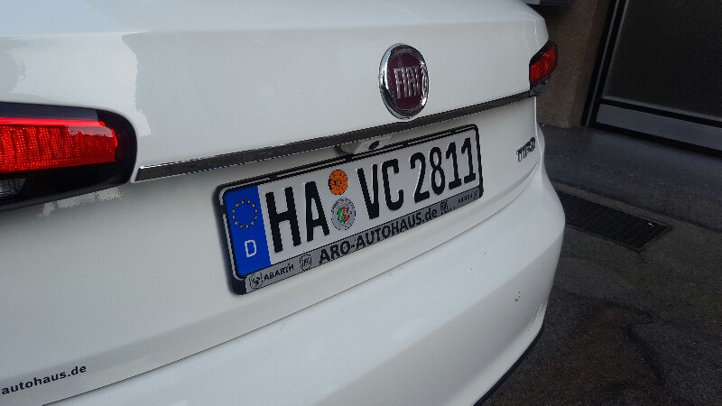 Chromleiste hinten für Hatchback