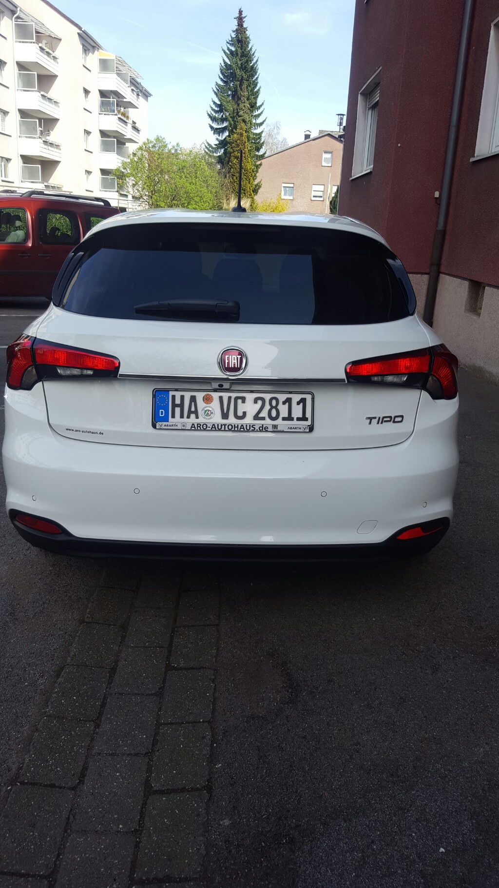 Chromleiste hinten für Hatchback