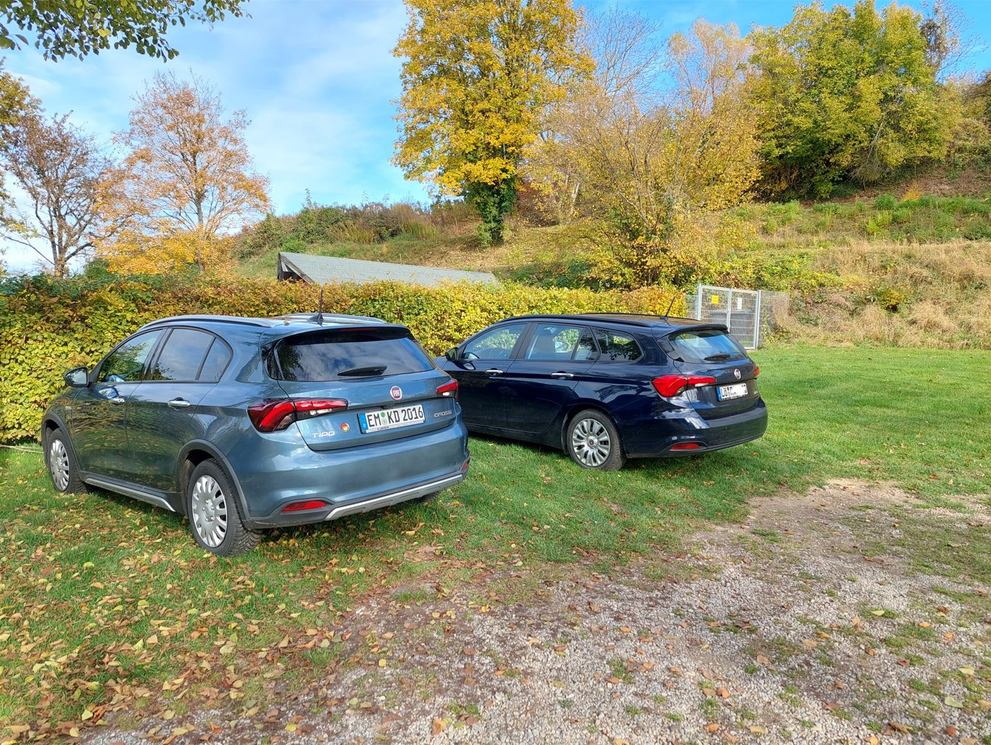 zwei Tipos im Herbst