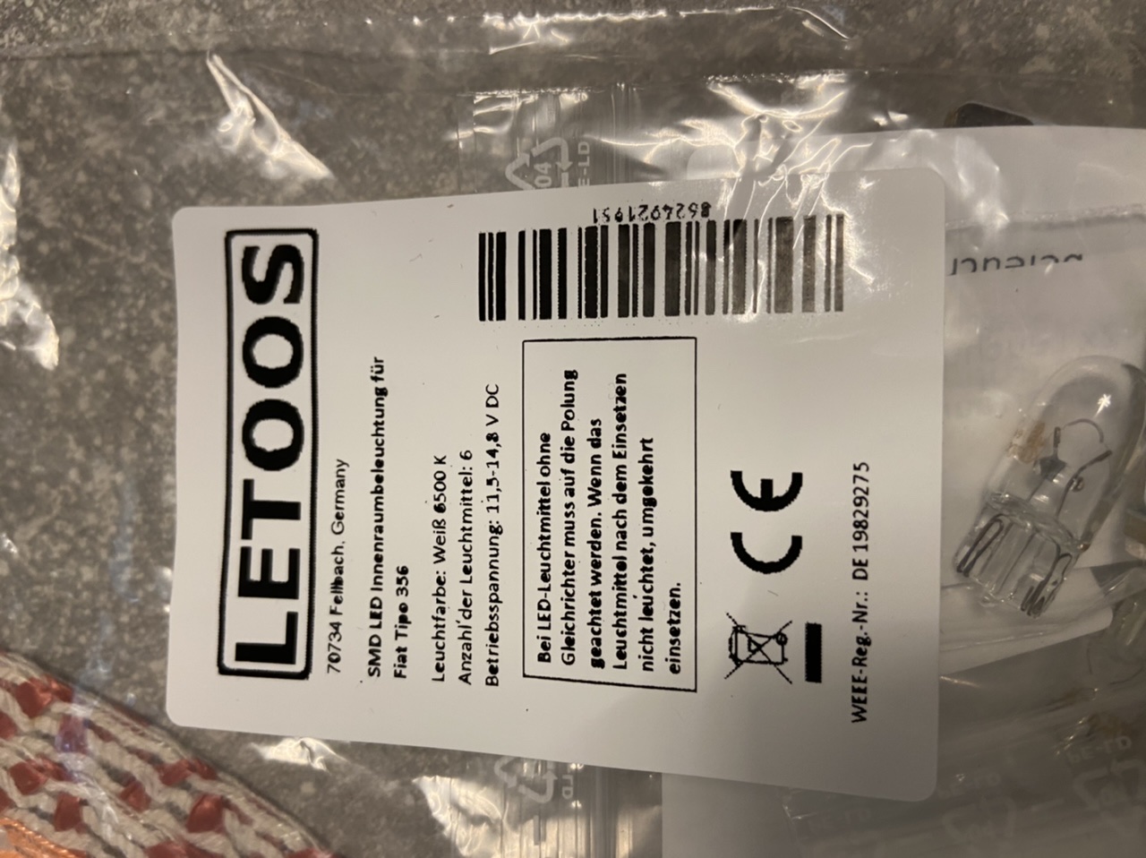 Beleuchtung Änderung