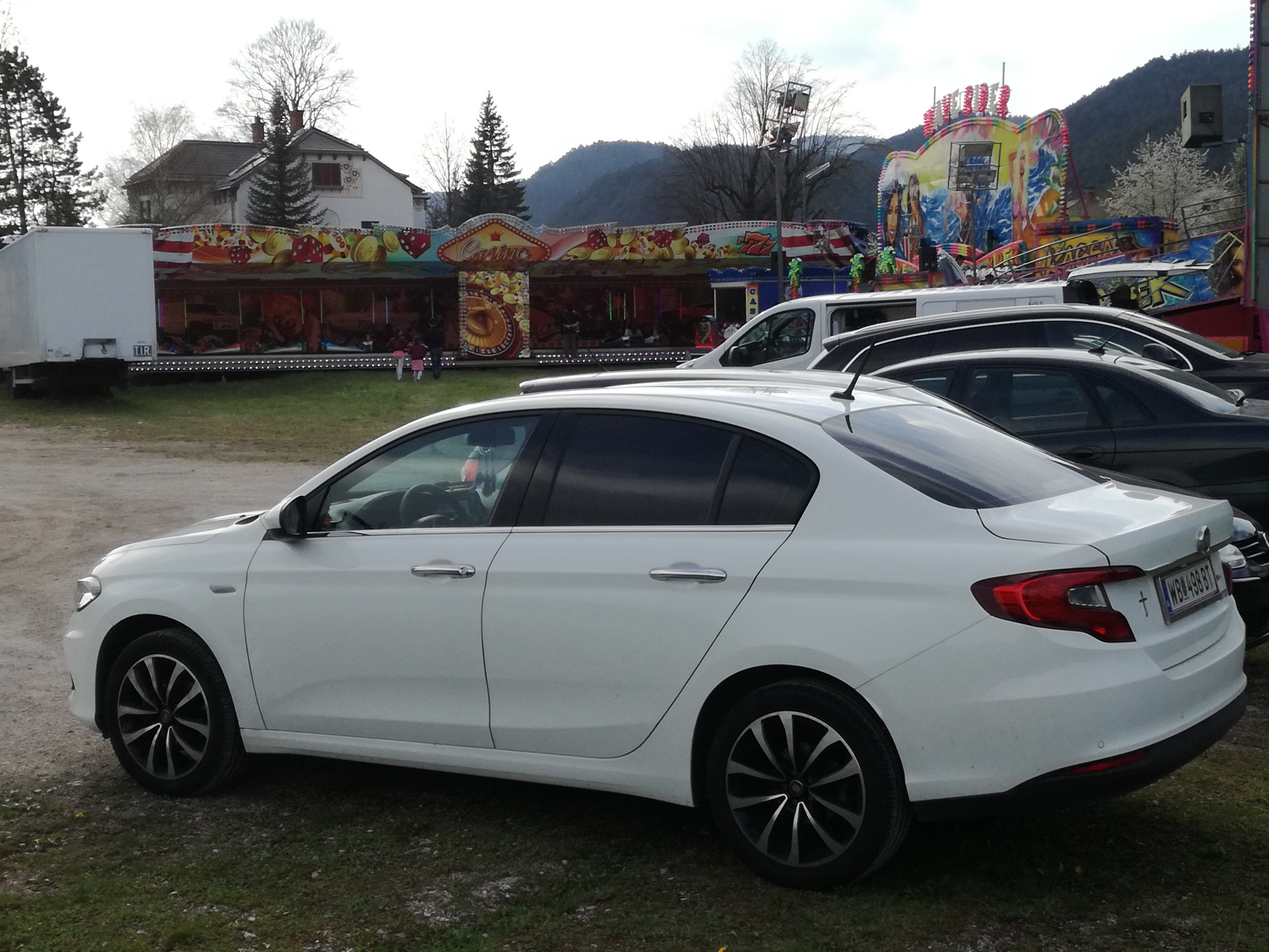 Beim Vergnügungspark