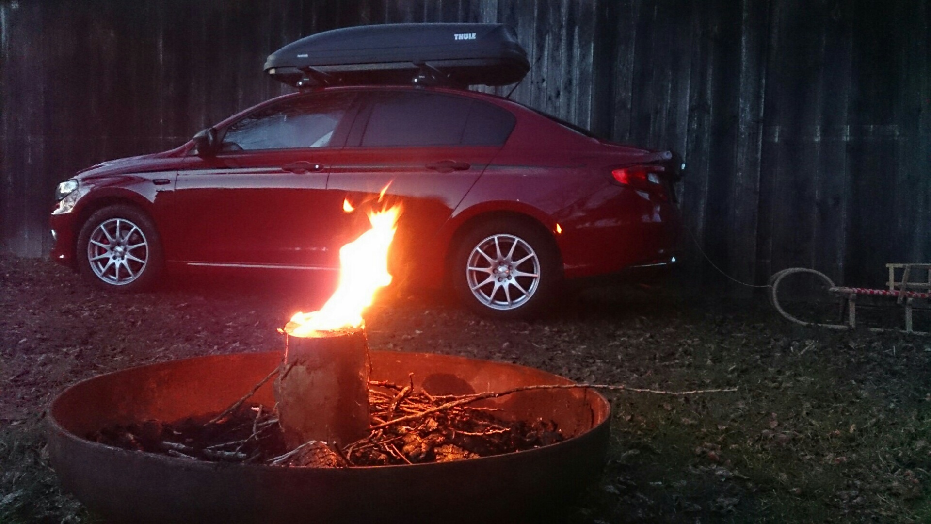 Feuer und meine rote Flamme