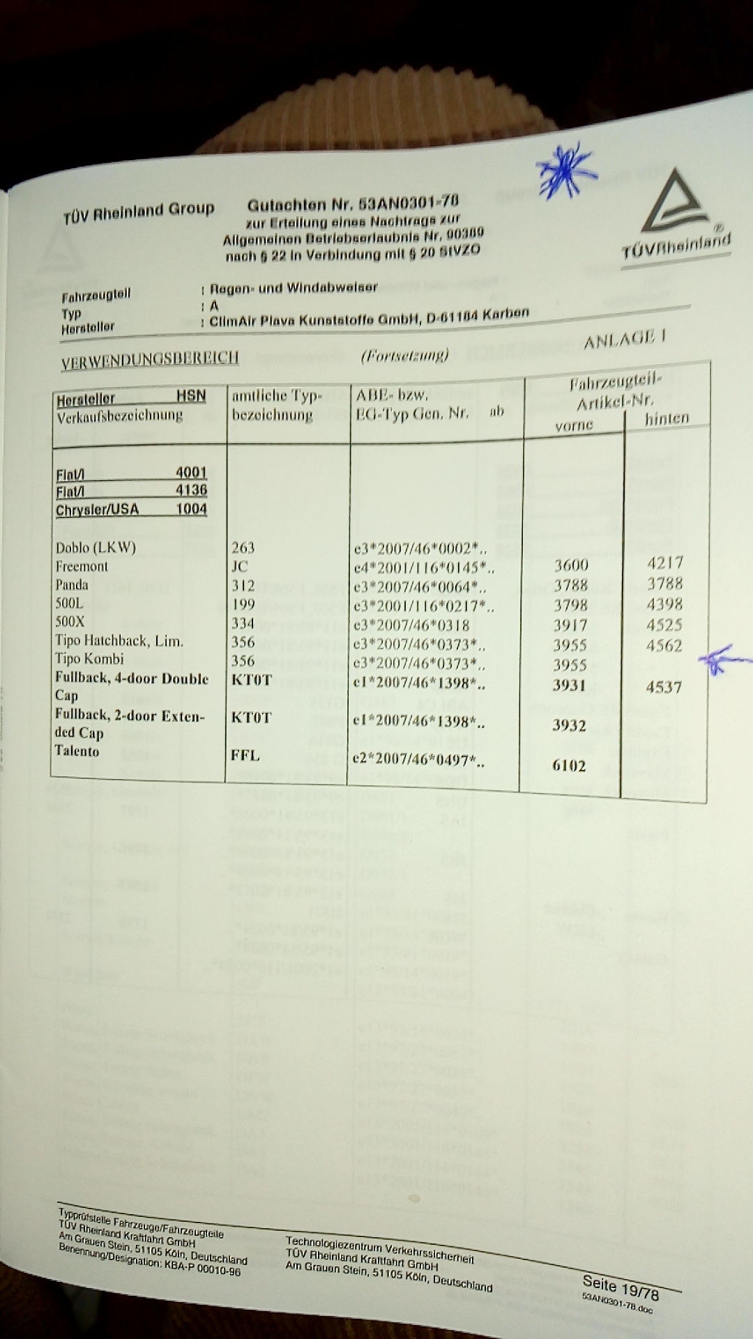 climair..windabweiser lieferung