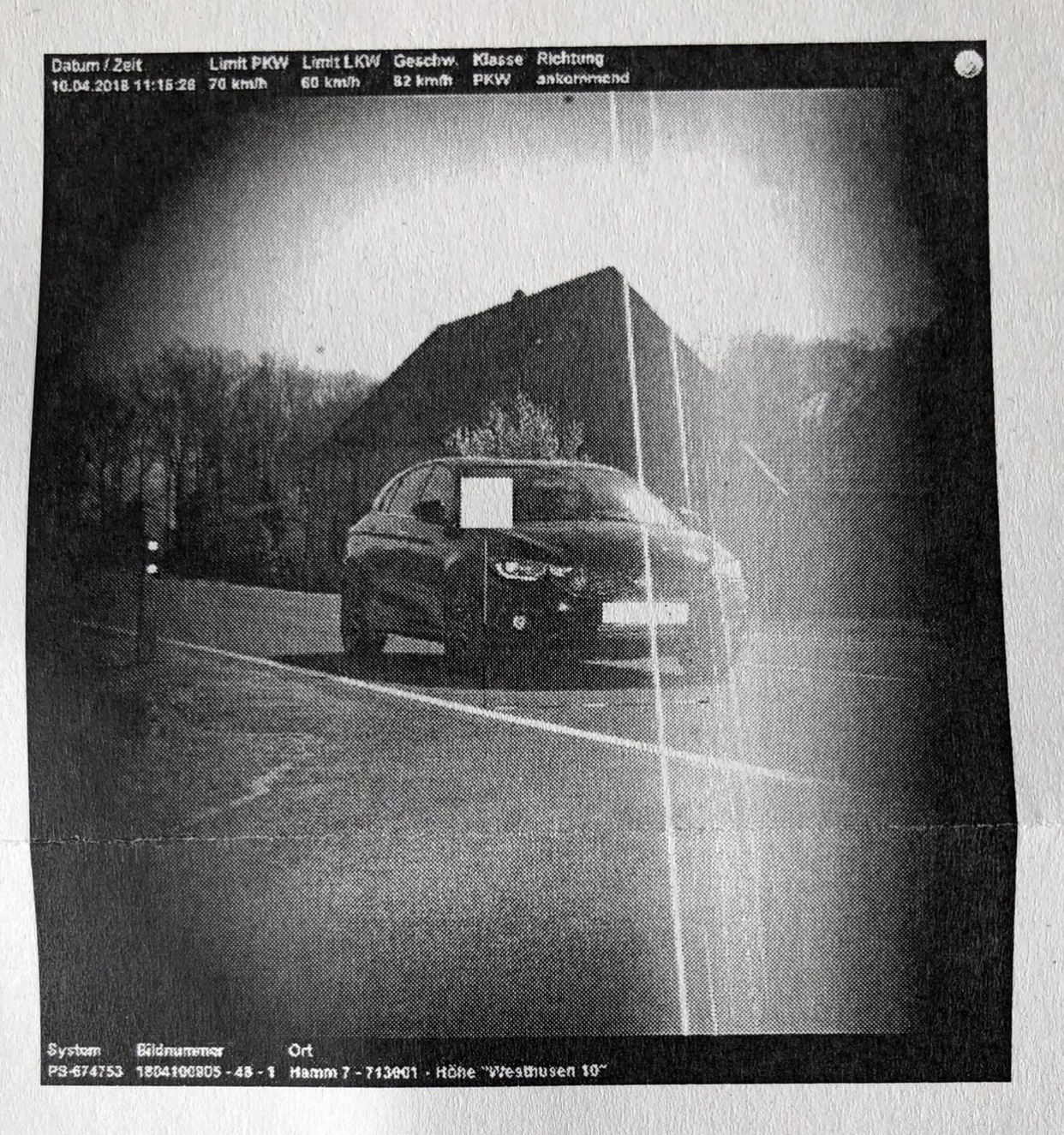 Geblitzt... mal wieder...