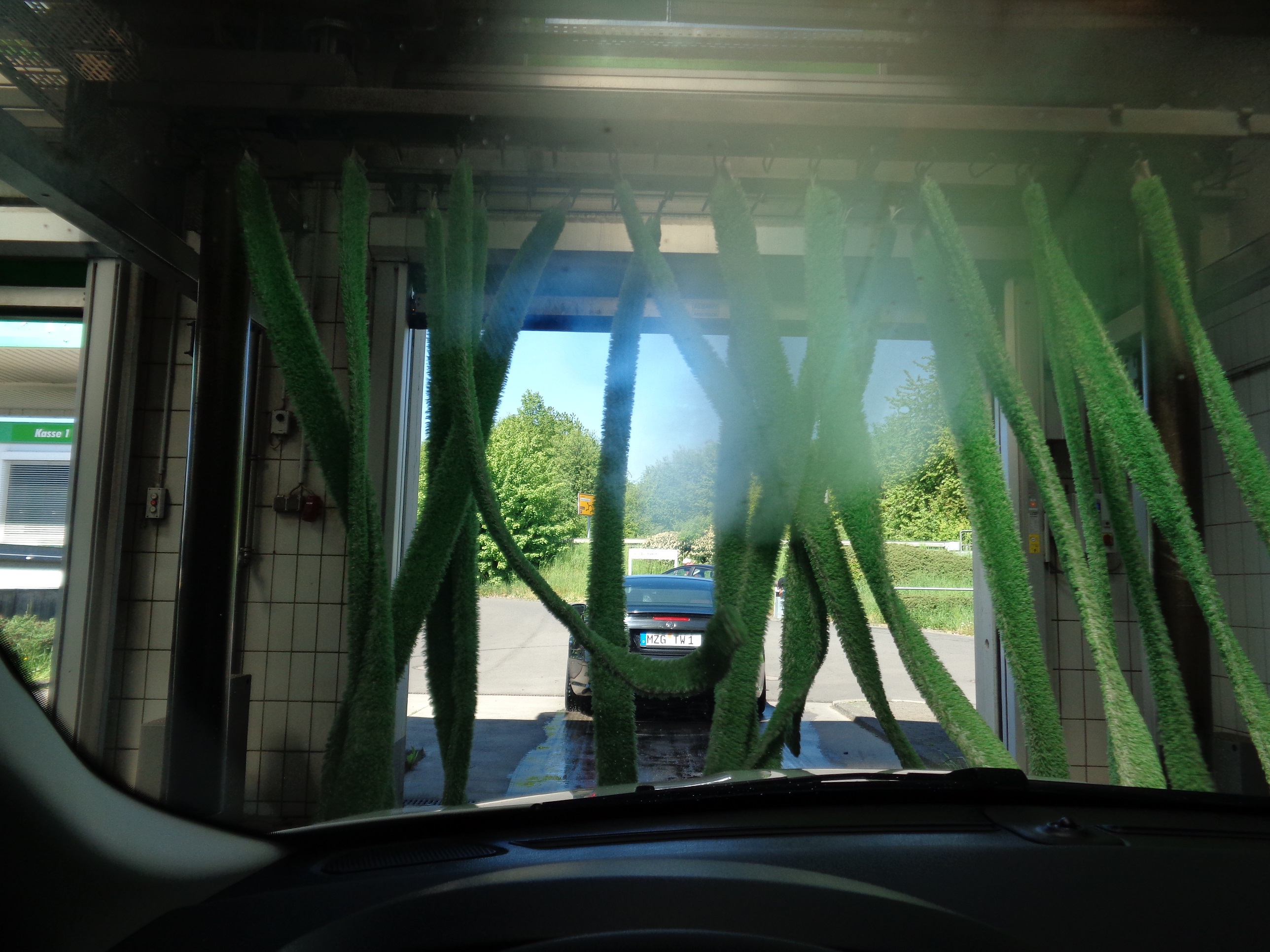 Waschen vor der Fahrt nach Köln