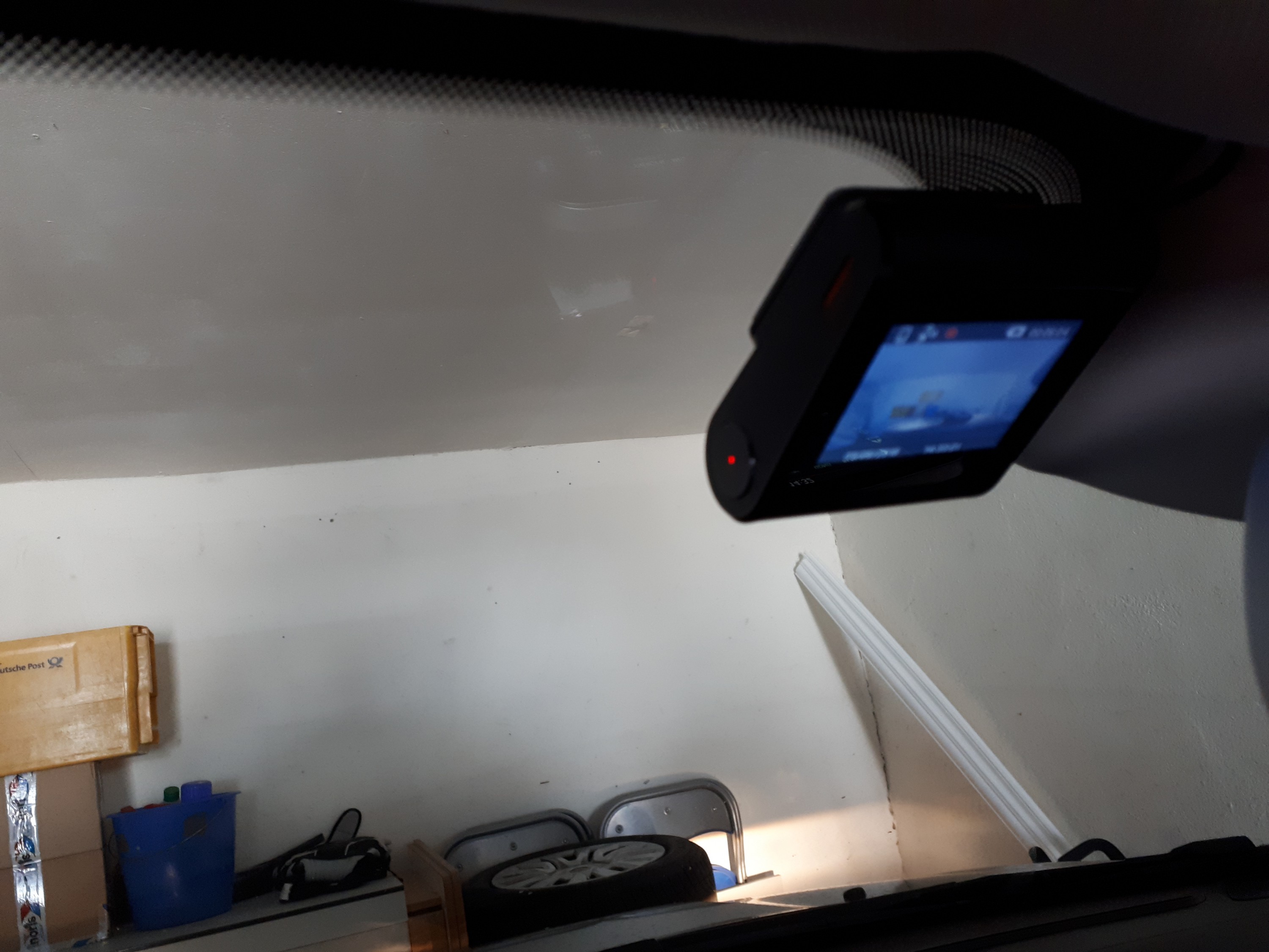 Dashcam auch angebaut