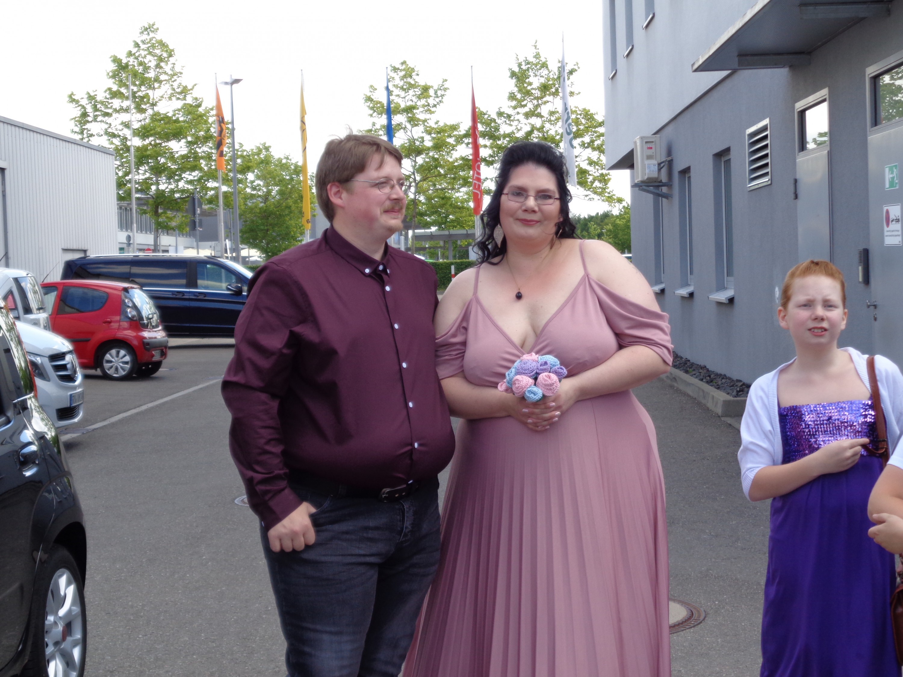 Vor der Abfahrt zum Standesamt