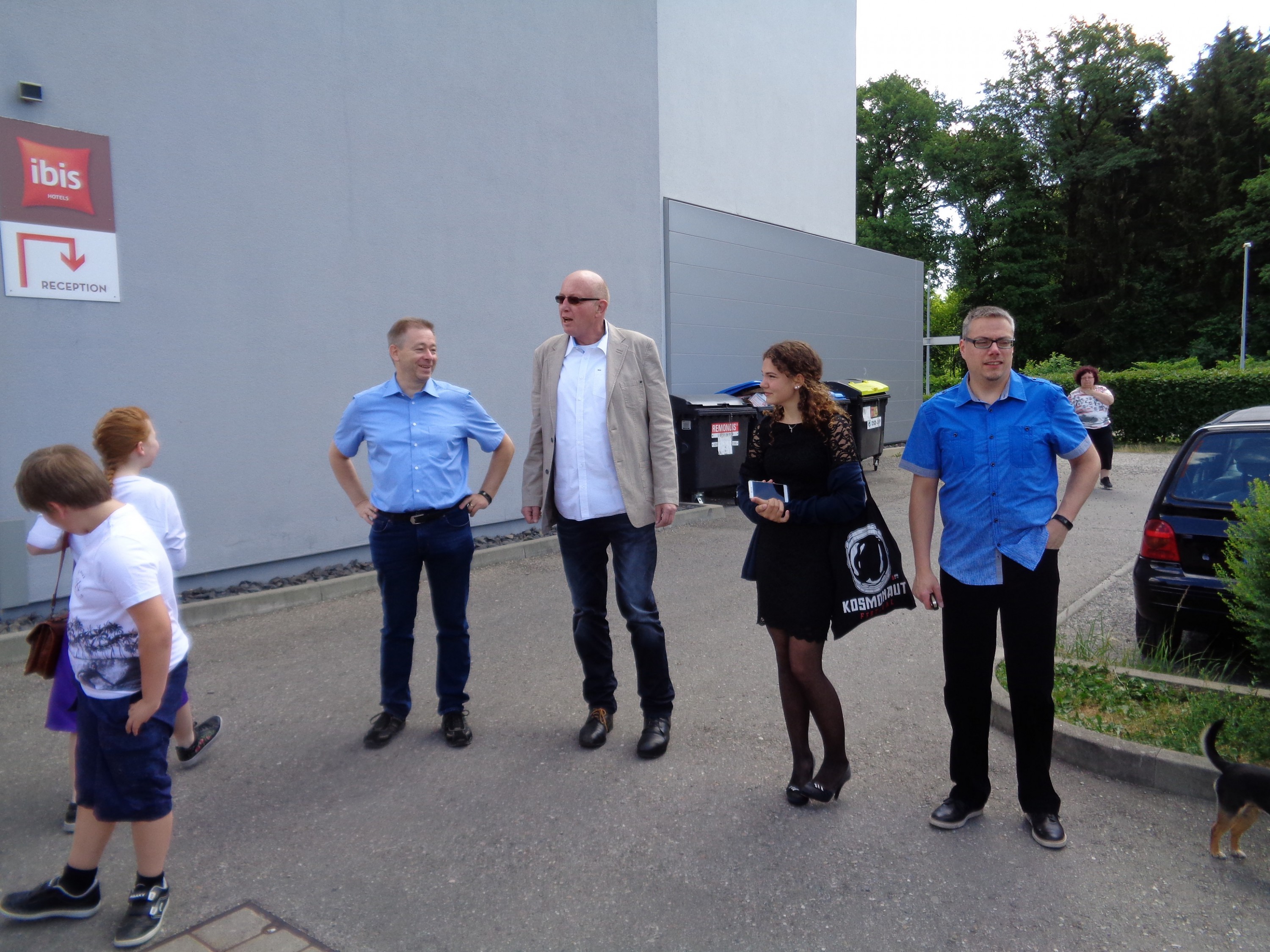 Vor der Abfahrt zum Standesamt