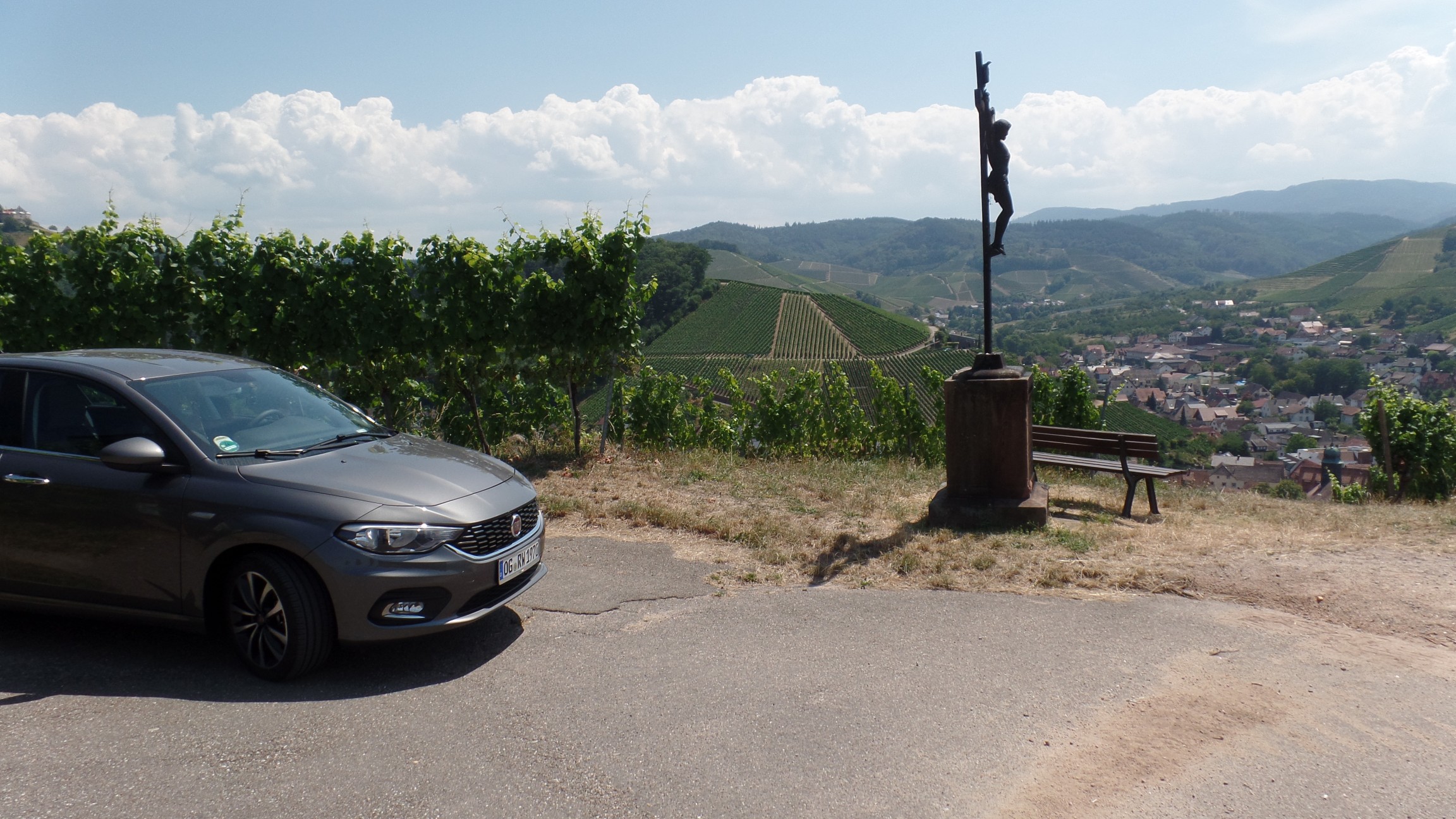 Der Tipo und die Weinberge über Durbach