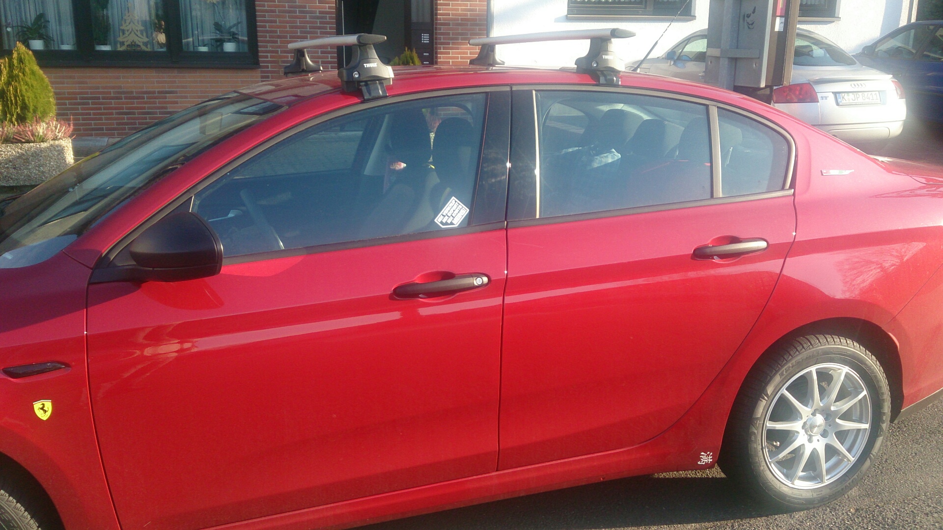 Bereit für den Weihnachtsbaumtransport