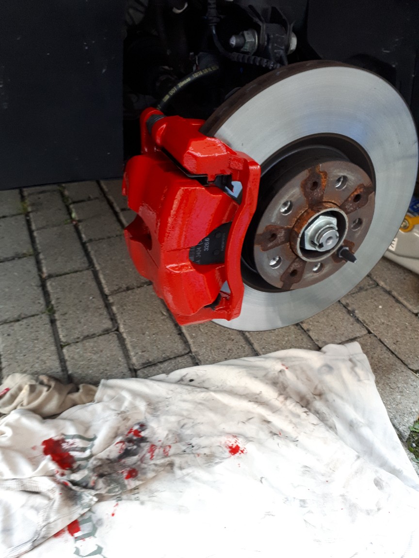 Bremssatteln Lackiert