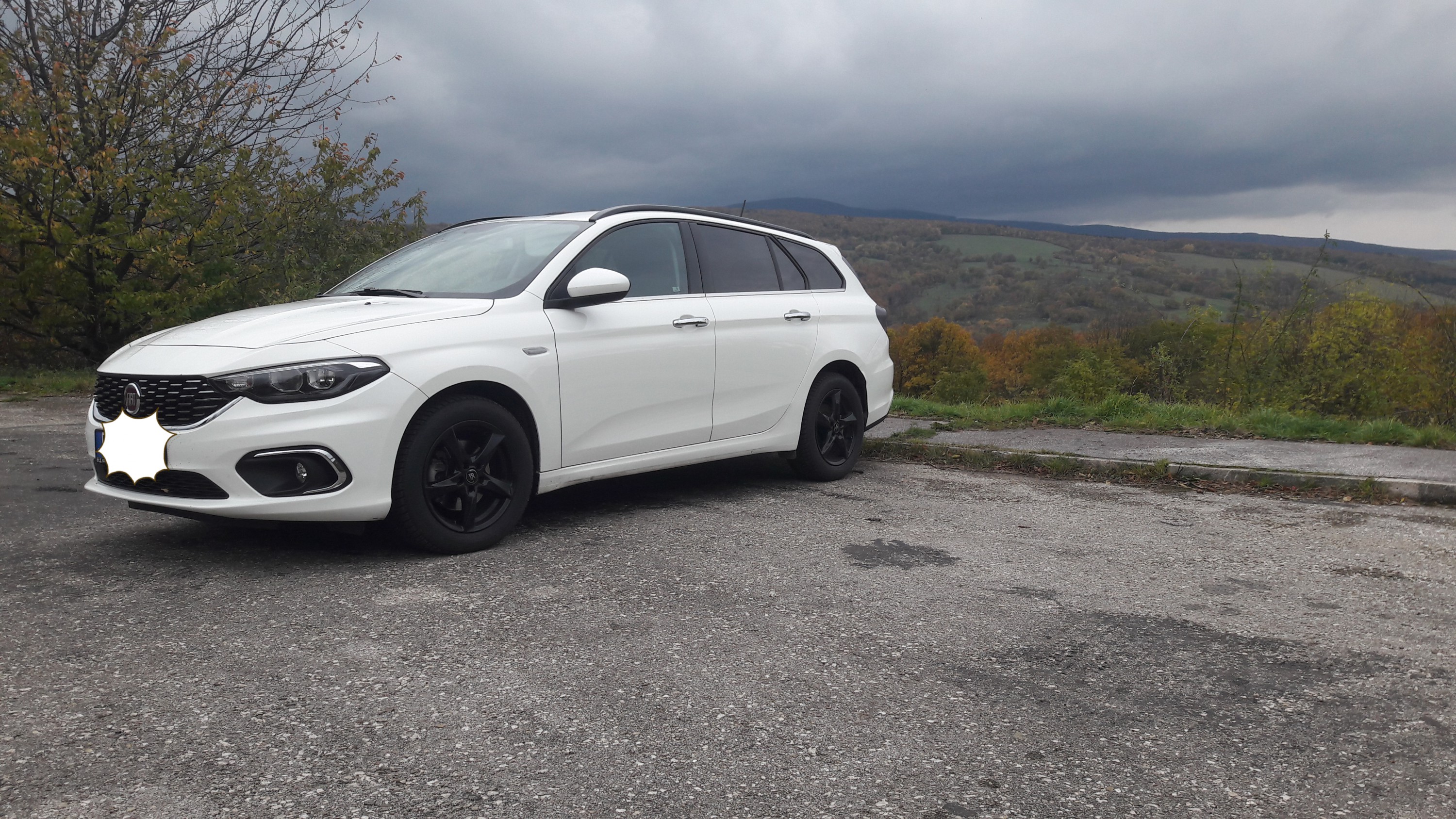 Darkened tail lights