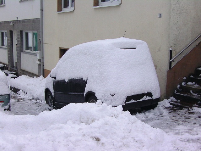 Winter 2010 ca. 50cm Schnee über Nacht