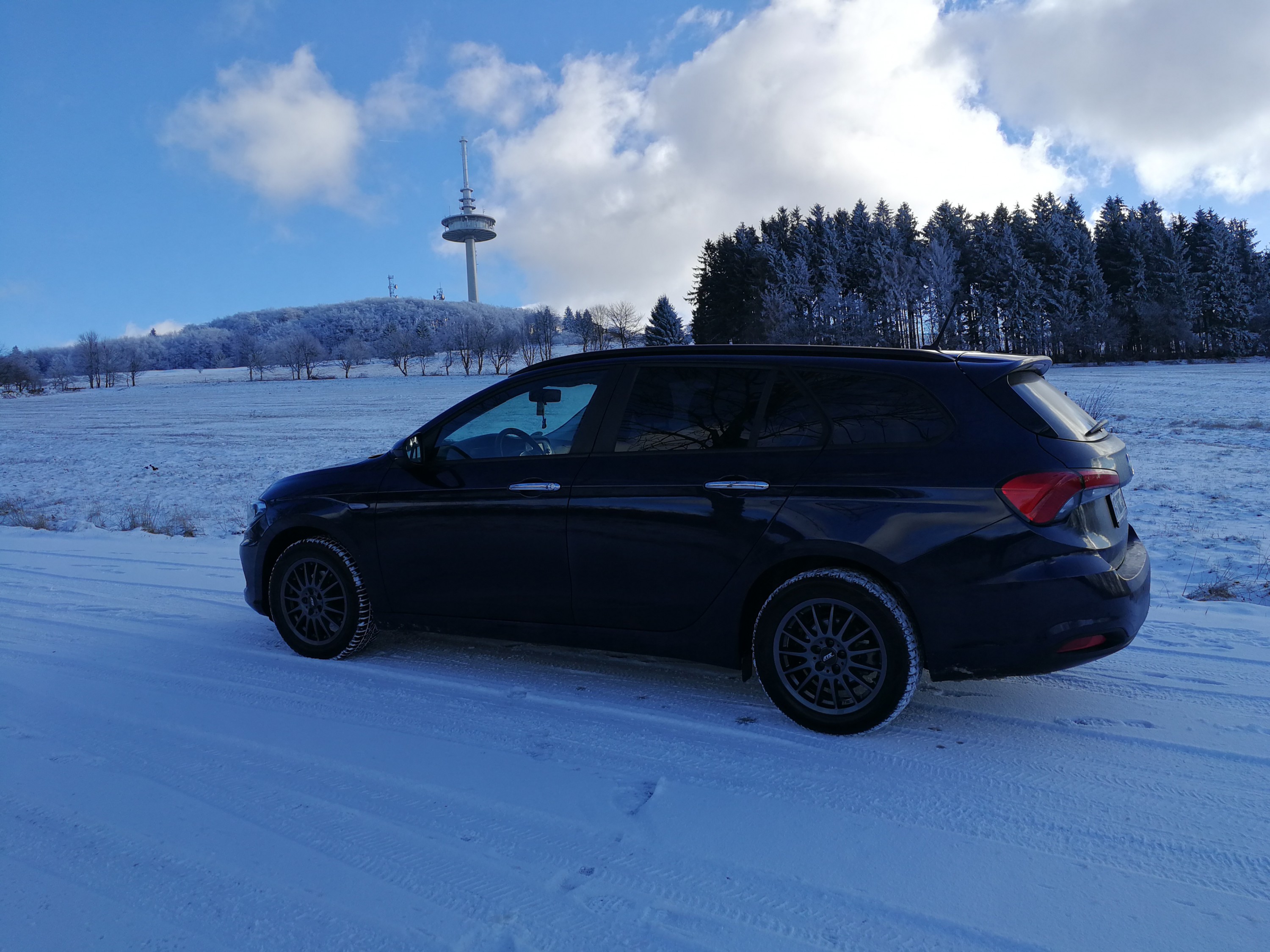 Schnee auf der Hoherodskopf