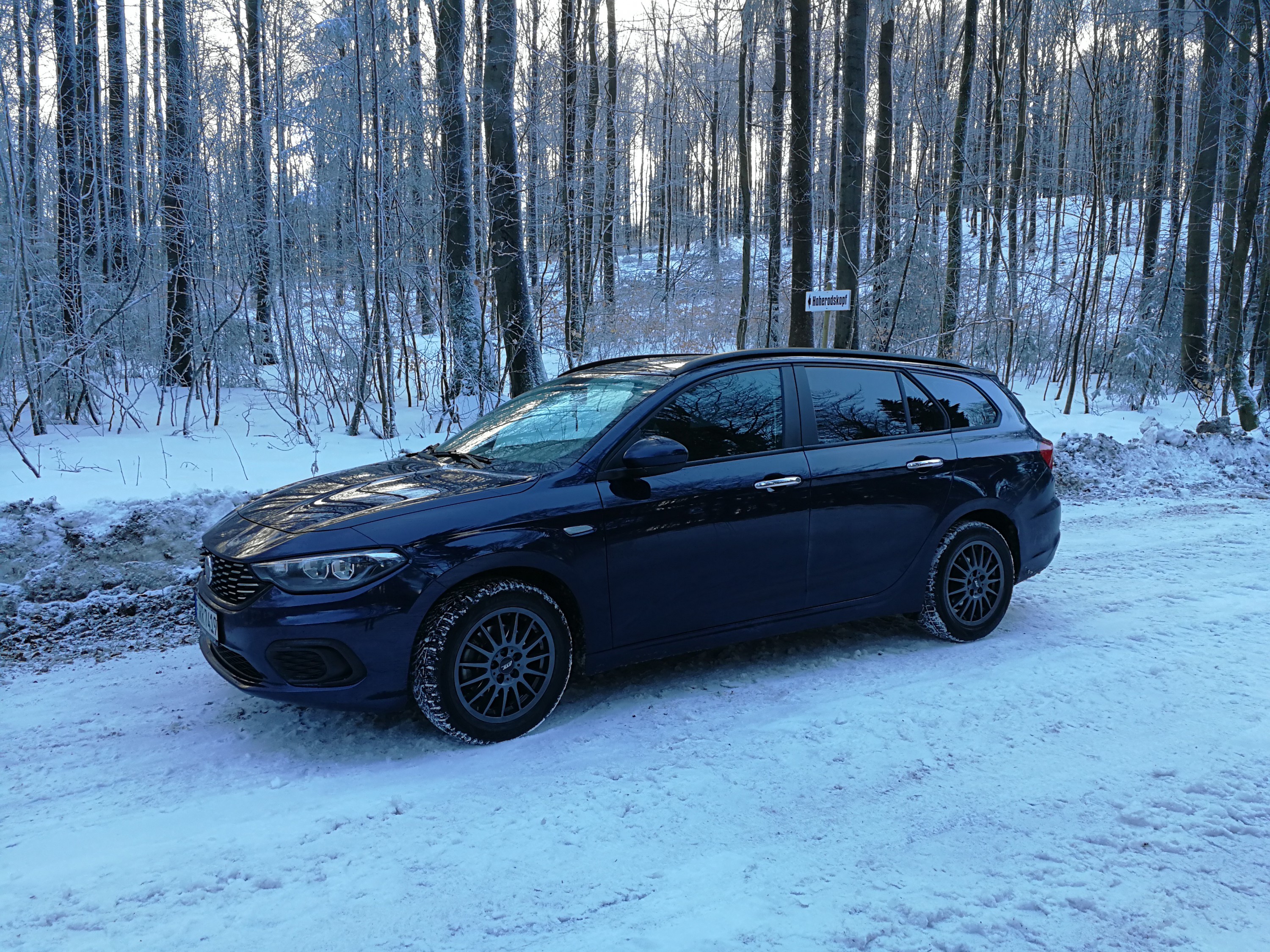 Schnee auf der Hoherodskopf