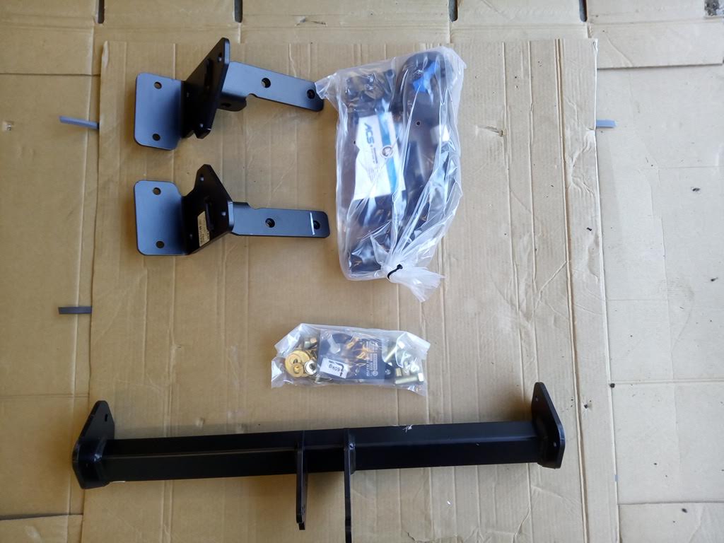 Anhängerkupplung, ausgepackt