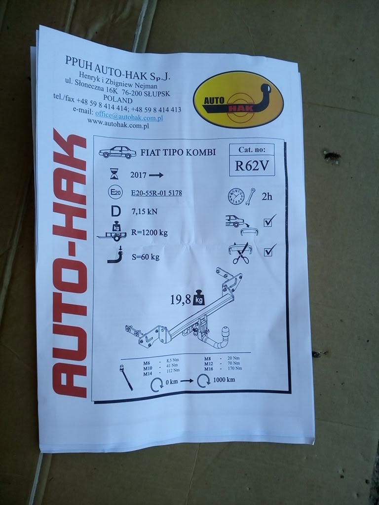 Die Einbauanleitung für die  Anhängerkupplung