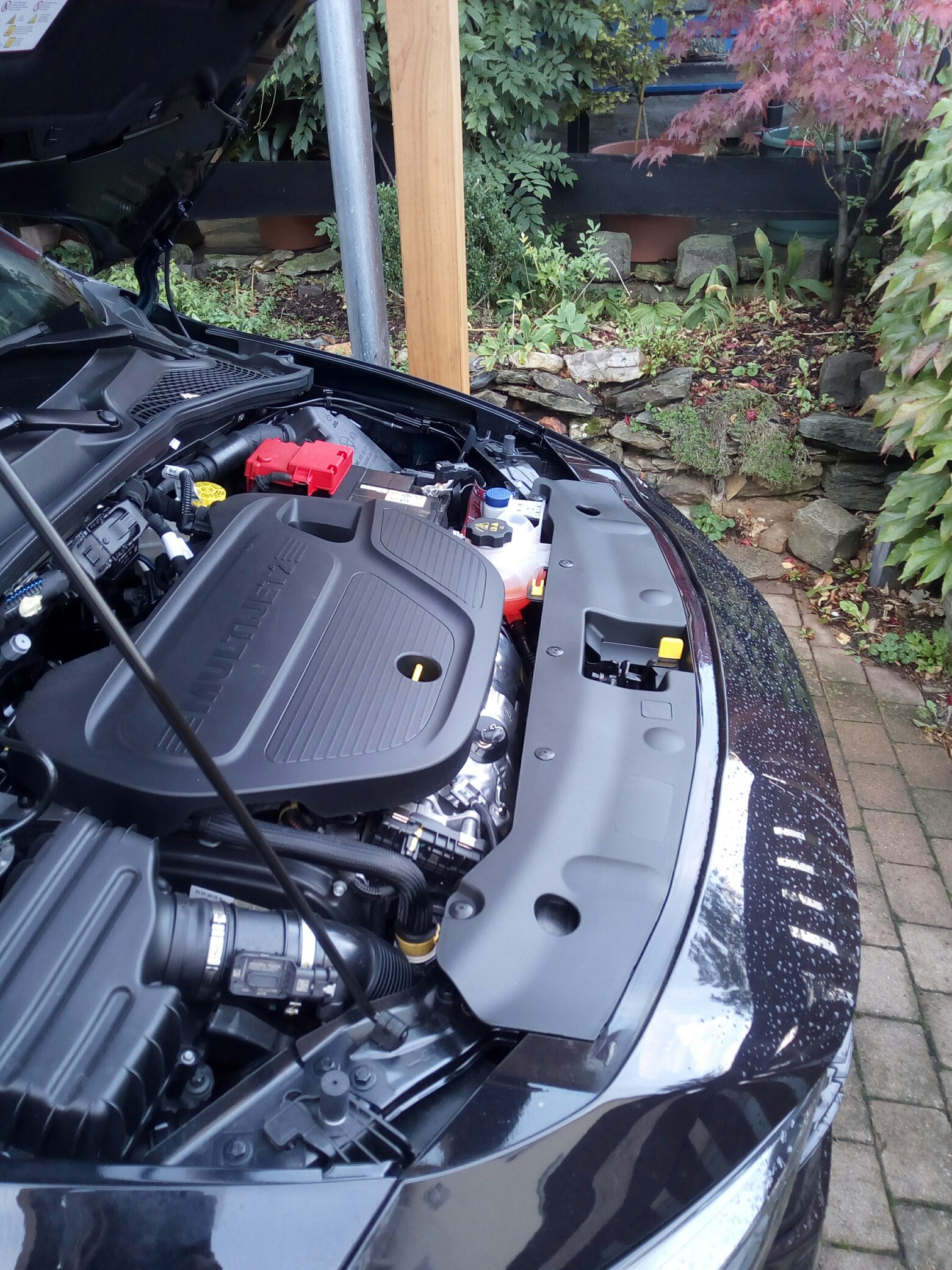 Abdeckung im Motorraum