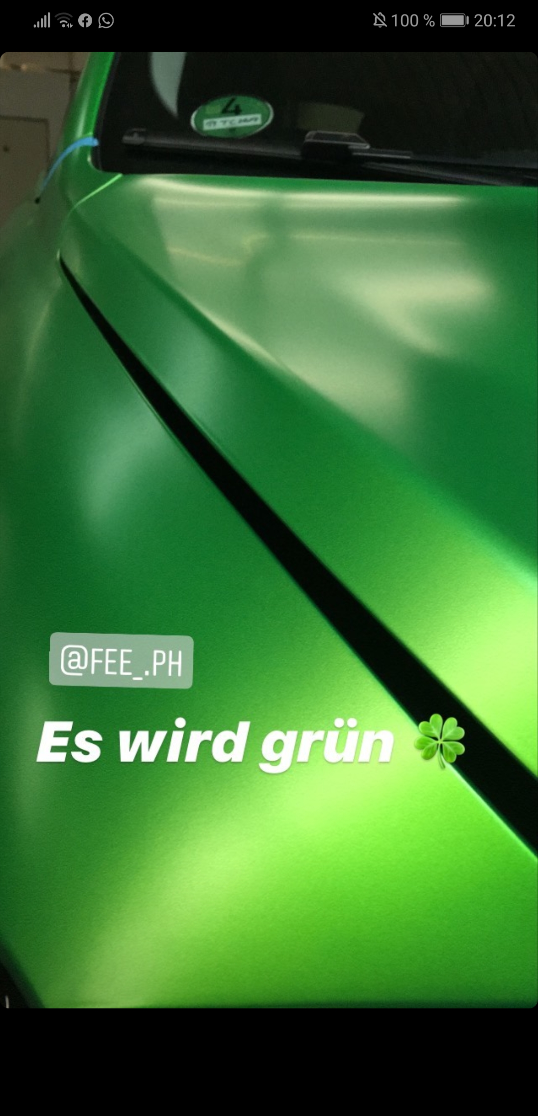 Ja wer wird denn da langsam grün?