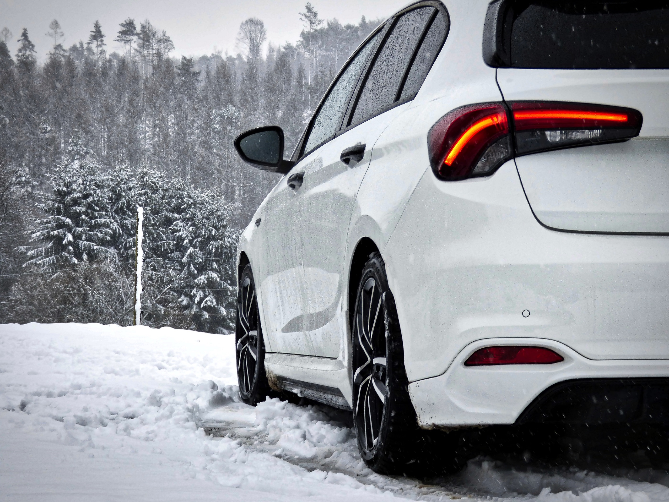 Erste Ausfahrt im Schnee für meinen Tipo.