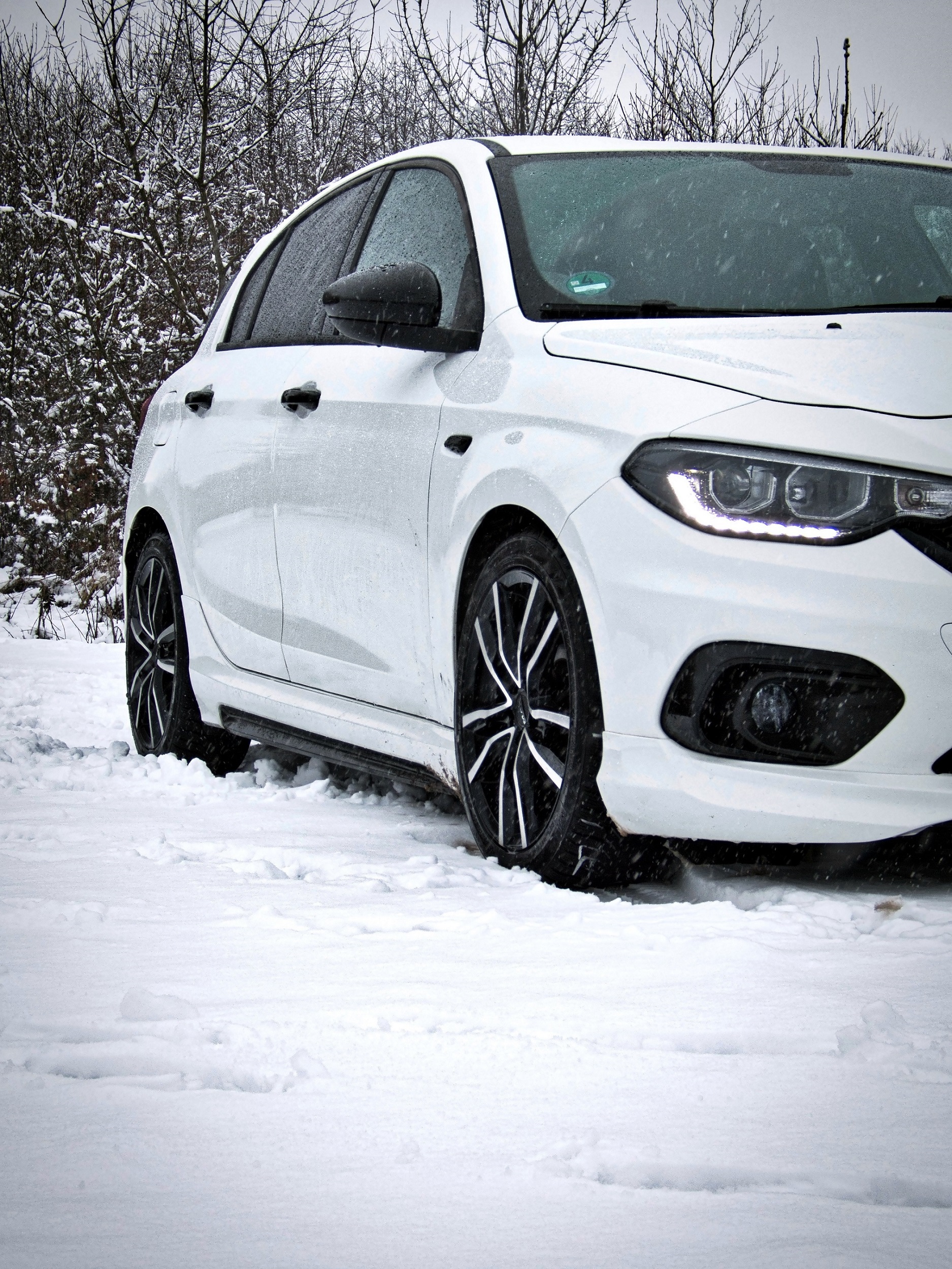 Erste Ausfahrt im Schnee für meinen Tipo.