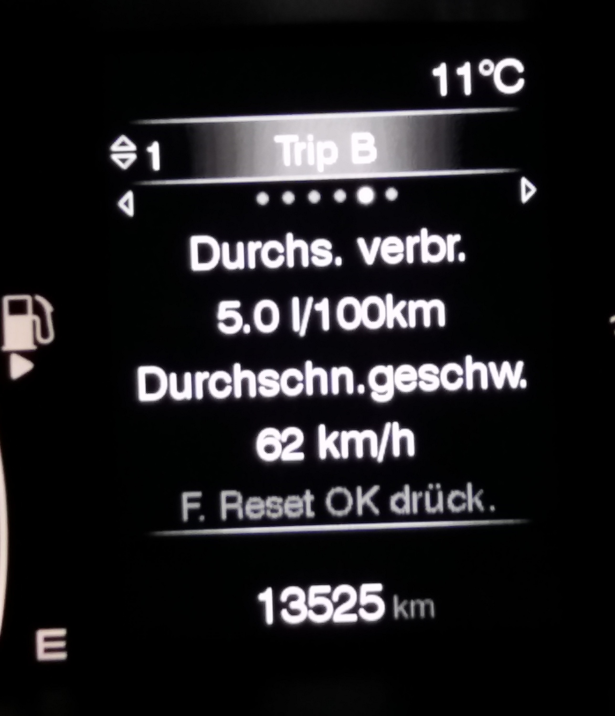 Immer noch konstant sparsam, trotz der letzten strammen Niedrigtemperaturen