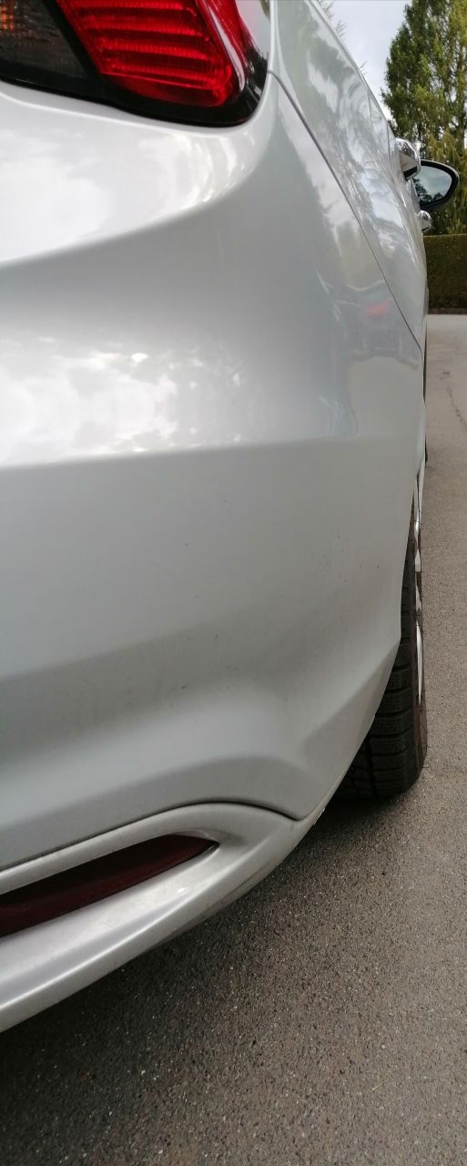 Vorher ohne Distanzscheibe