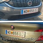 Rahmenlose Kennzeichenhalterung