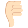 Thumbs Down Sign Tone 1 :1f44e-1f3fb: