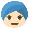 Man With Turban Tone 1 :1f473-1f3fb: